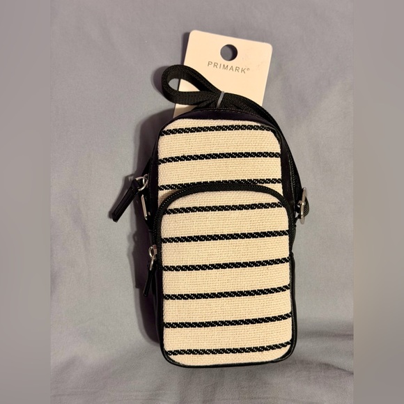 Primark Handbags - Primark Black and White Striped Crossbody Bag